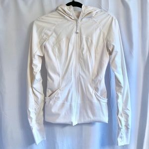 Lululemon Off White Athletic Zip Hoodie